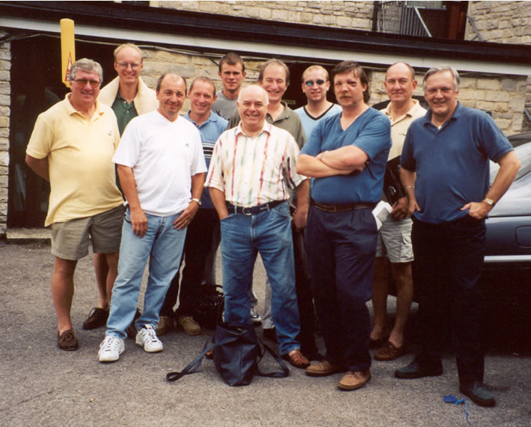 The Badgers on the Sunday morning of the 2001 tour