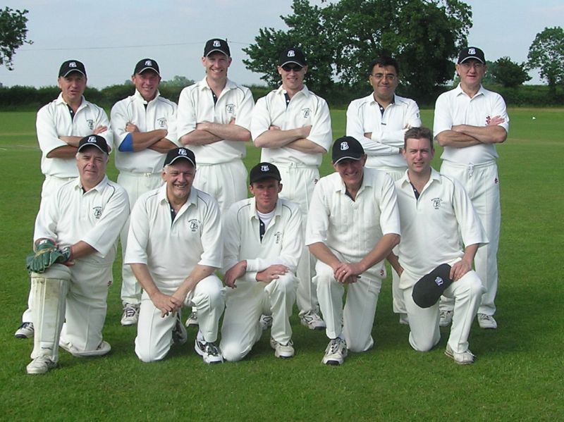 The Badgers at tea time during the Sunday game on the 2005 tour