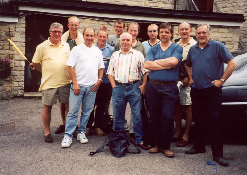 The Badgers on the Sunday morning of the 2001 tour